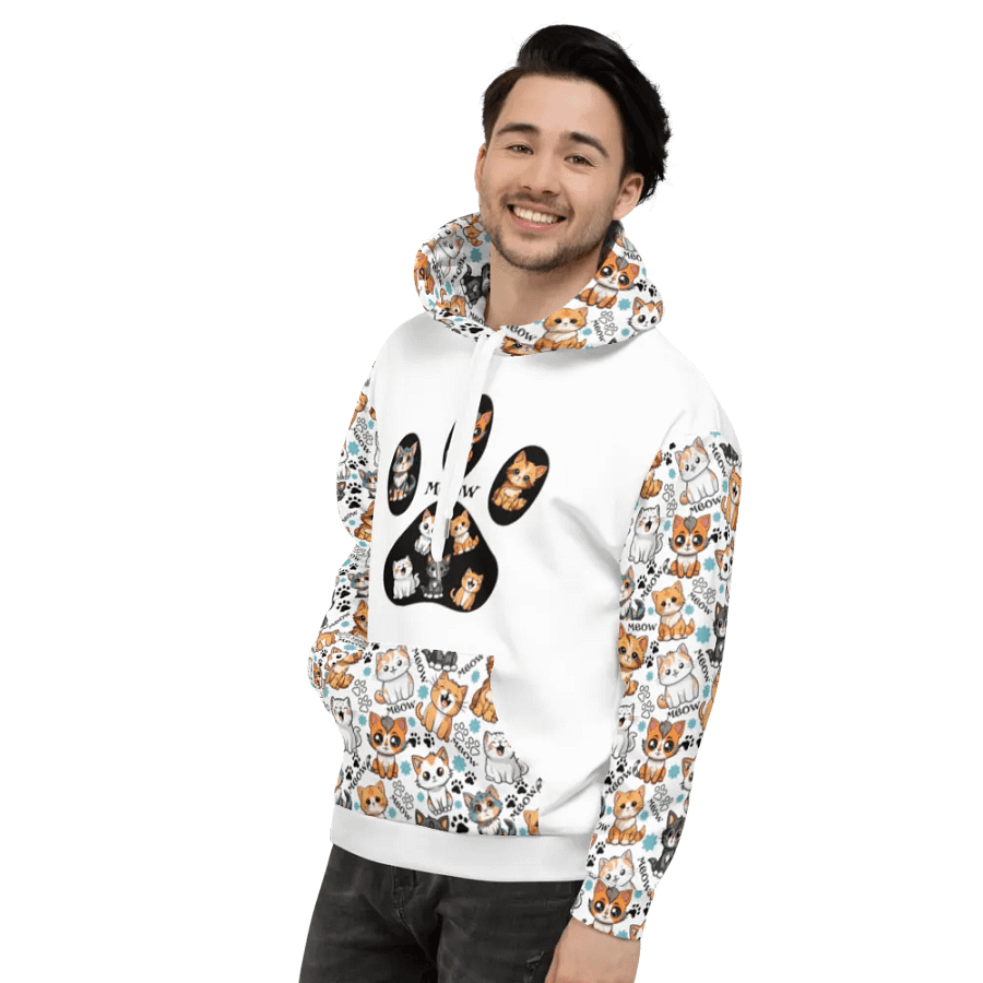 Meow Magic Hoodie - Paw Print product image (4)