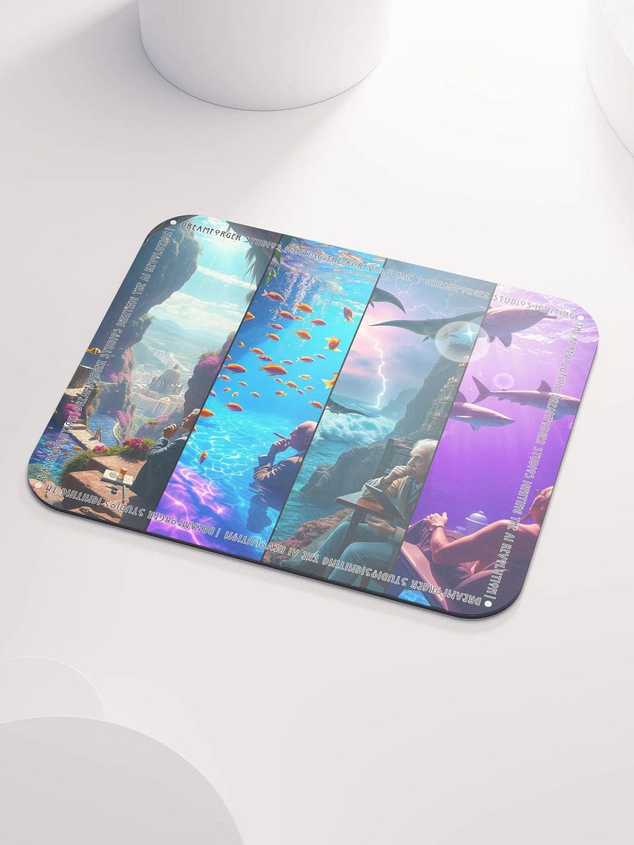 Deep Thinkers: Surrealist Vision Art Gallery Mouse Pad product image (3)