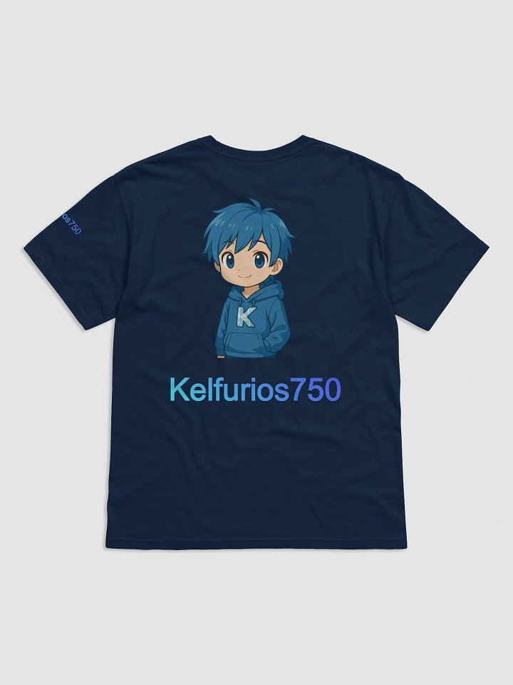 T-Shirt – Navy Blue Kelfurios Print product image (2)