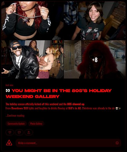 🎄 The holidays hit the 805 EARLY this year.
From Downtown SLO to Bill’s in AG, the Coast was glowing all weekend ✨

The drink...