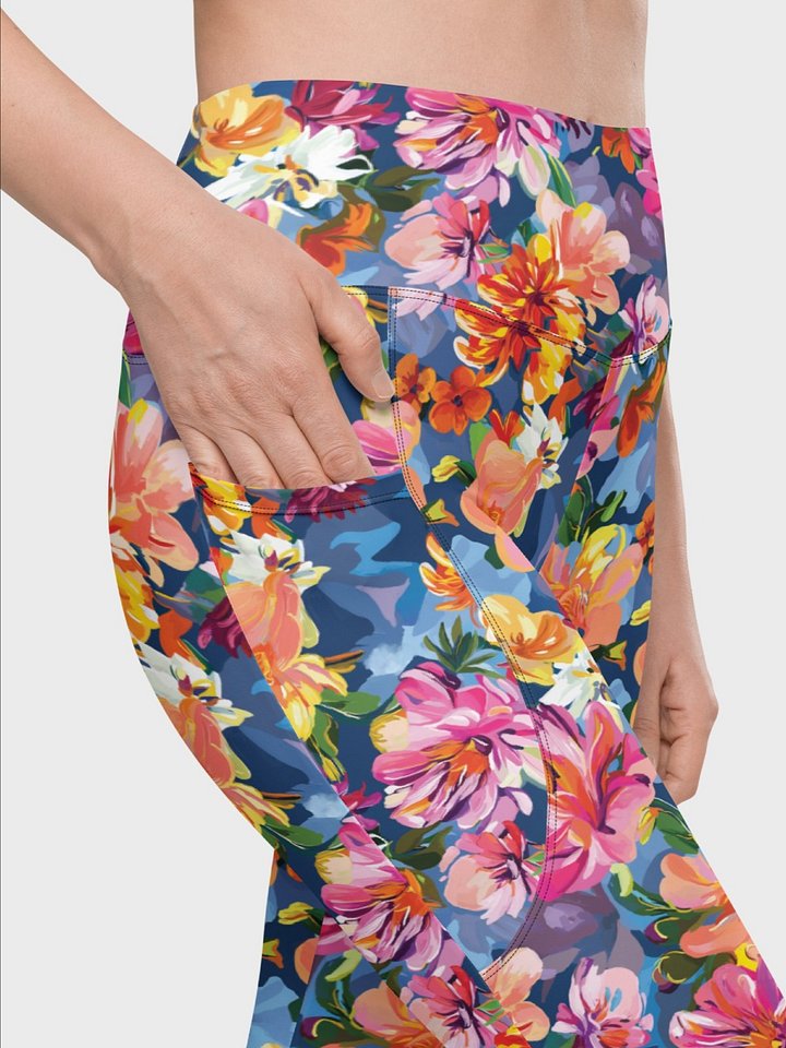 Leggings with Pockets "Bold Abstract Florals" product image (2)