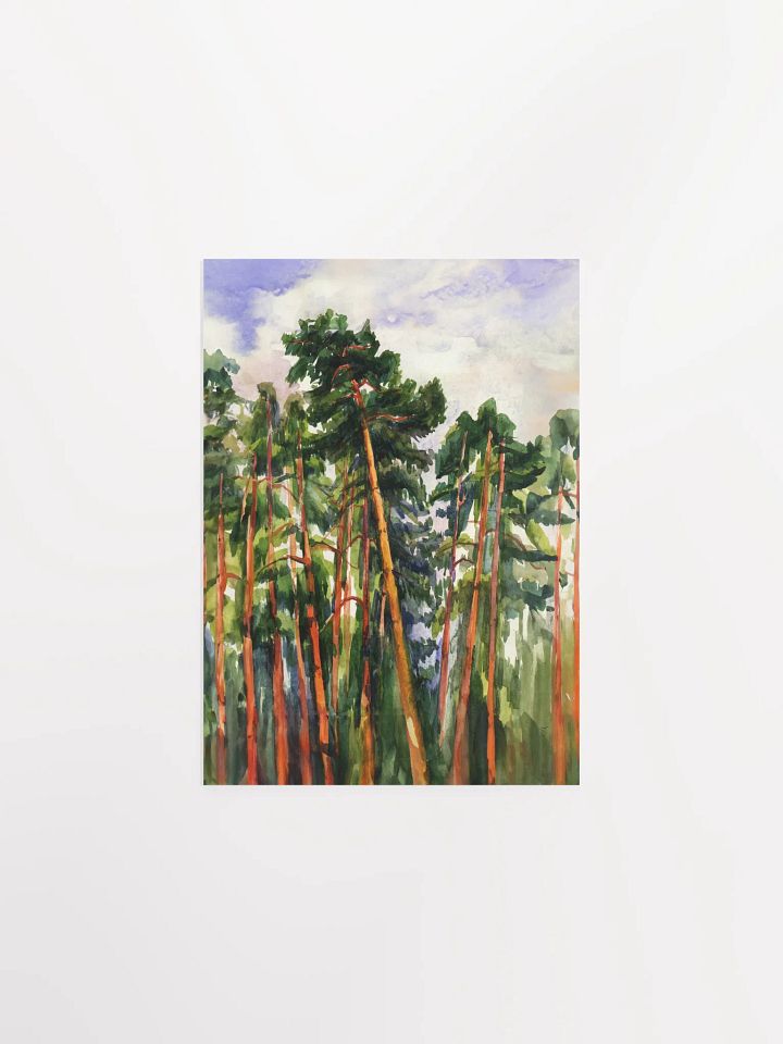 Serene Pine Forest Poster - Bright Pines product image (1)