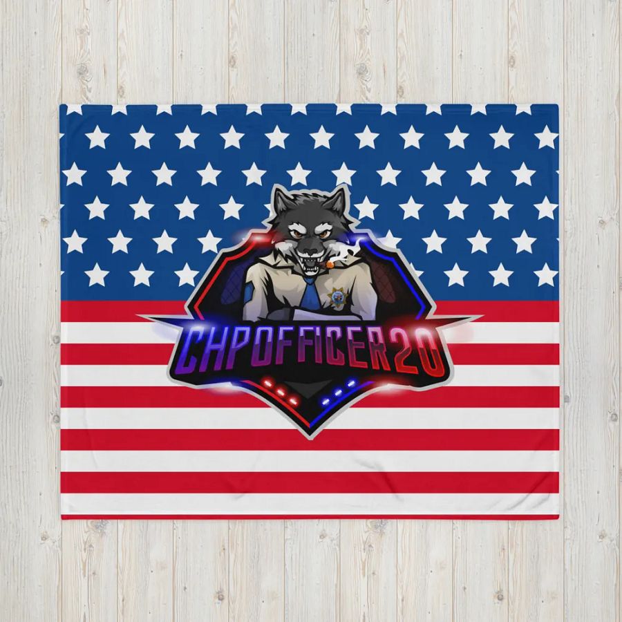 Patriot Wolf Throw Blanket product image (16)
