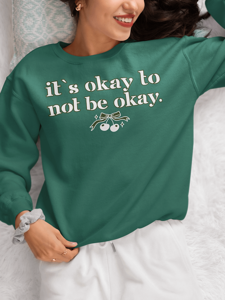 It`s Ok To be Different Inspirational Gildan Sweatshirt product image (2)