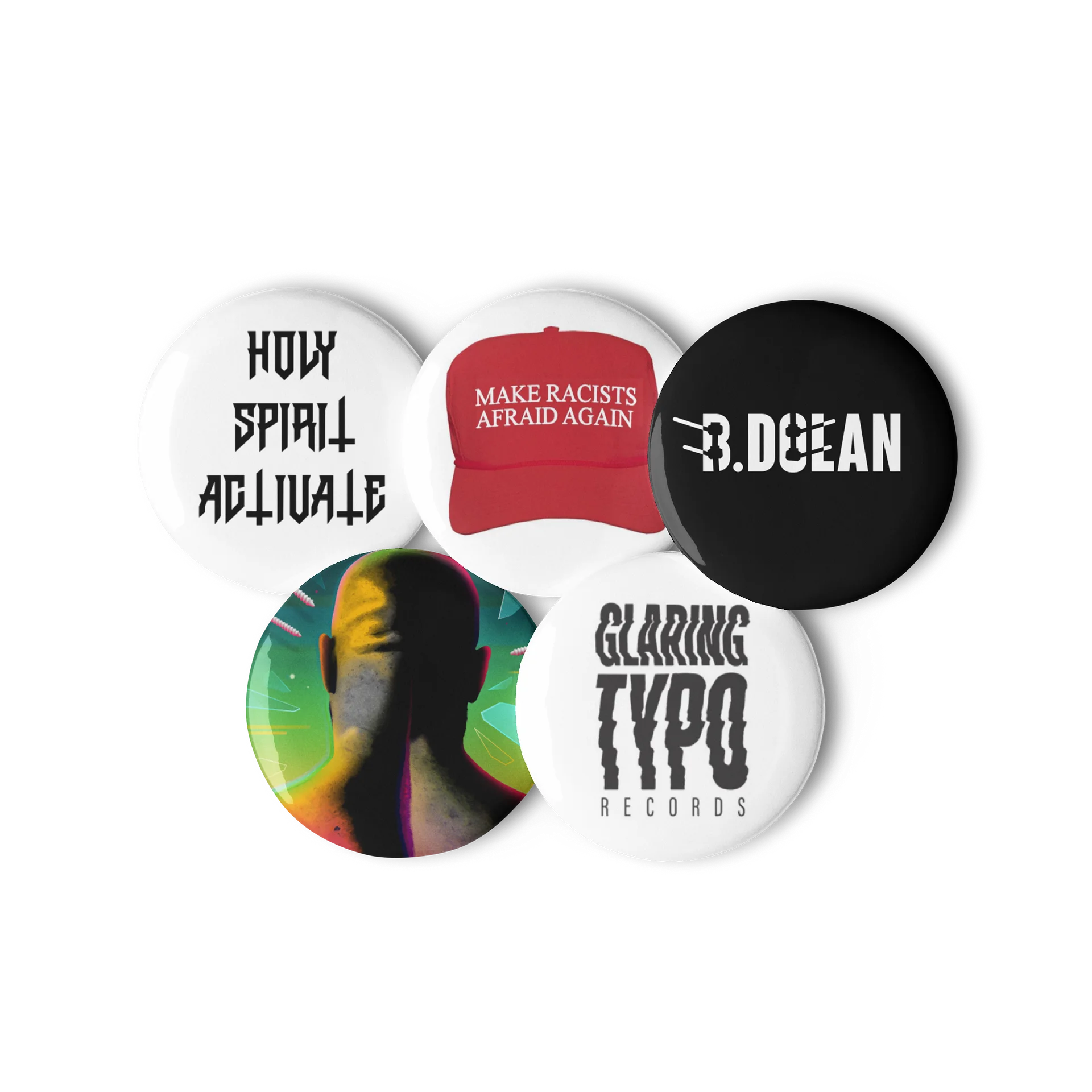 "Fight Naked" Button Pack product image (3)