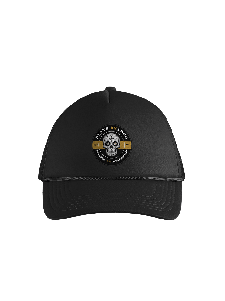 Death by Logo - Branded for The Afterlife Truckers Hat product image (1)