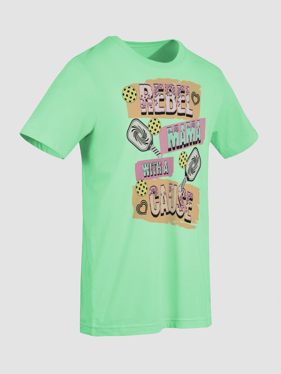 Rebel Mama With A Cause Pickleball Graphic Tee product image (3)