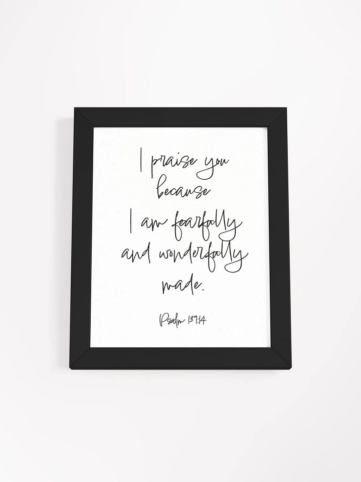 Fearfully and Wonderfully Made - Framed product image (2)