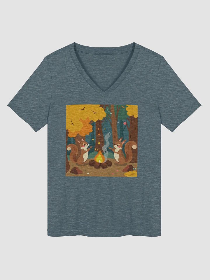 Whimsical Forest Friends Women's V-Neck T-Shirt product image (1)