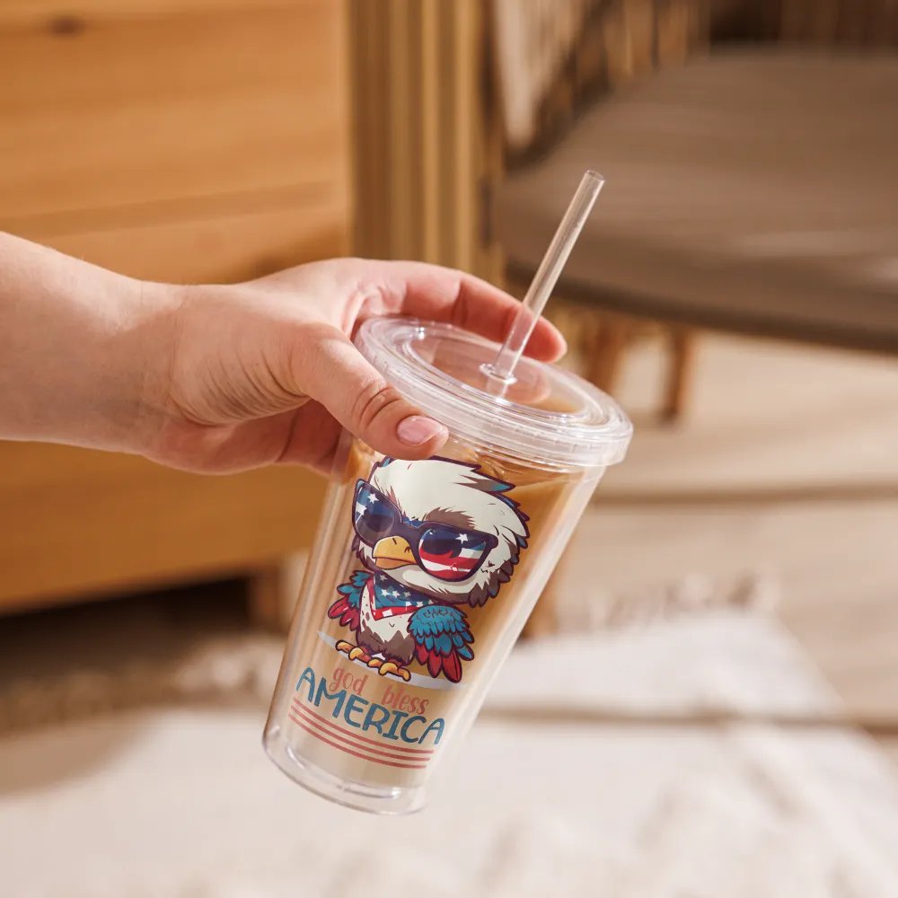 Patriotic Eagle Double Wall Tumbler product image (9)