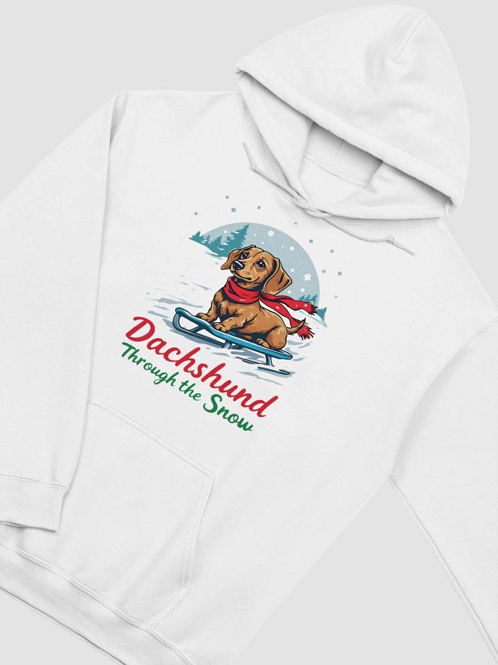 Dachshund Through the Snow Christmas Hoodie product image (2)