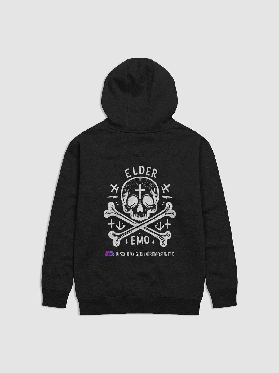 Elder Emo Skull & Crossbones with Discord Link Hoodie product image (2)