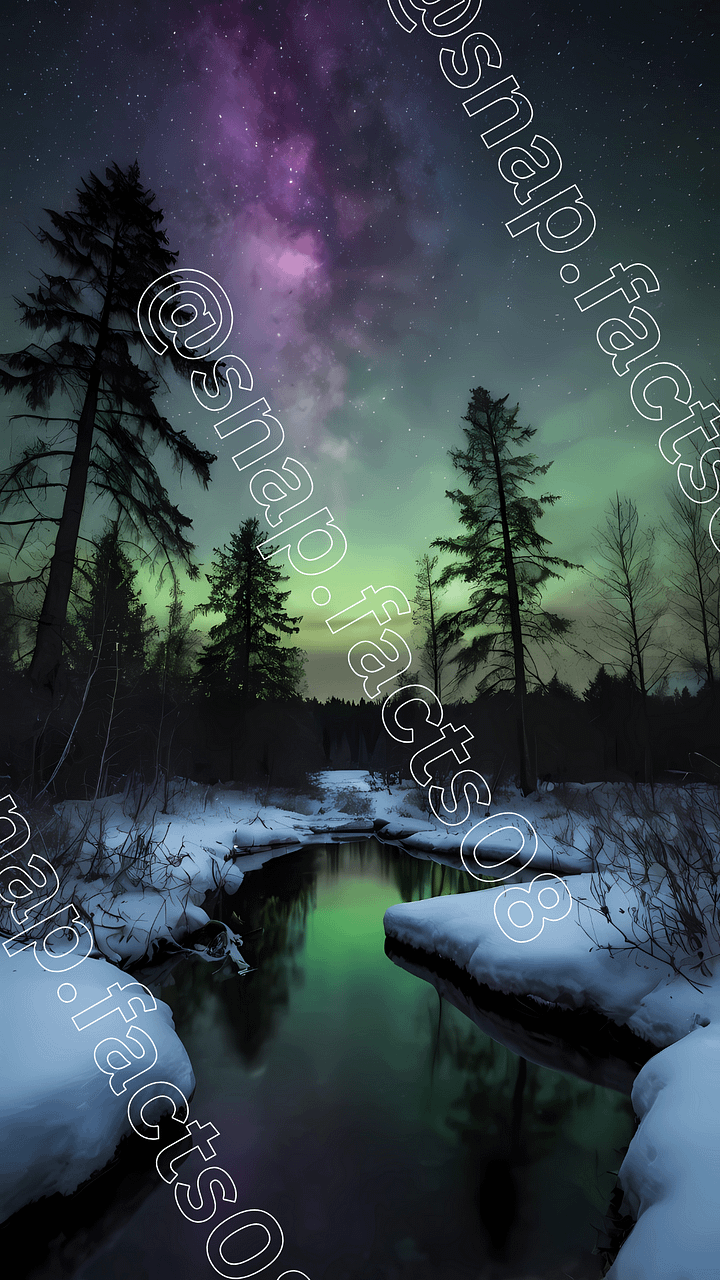 Aurora Reflections in a Frozen Realm product image (1)