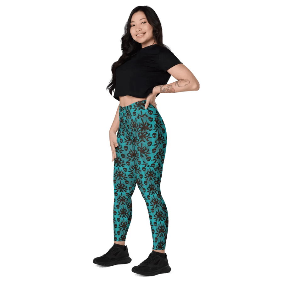 Gothic 2A High Waist Pocket Leggings - Teal product image (3)