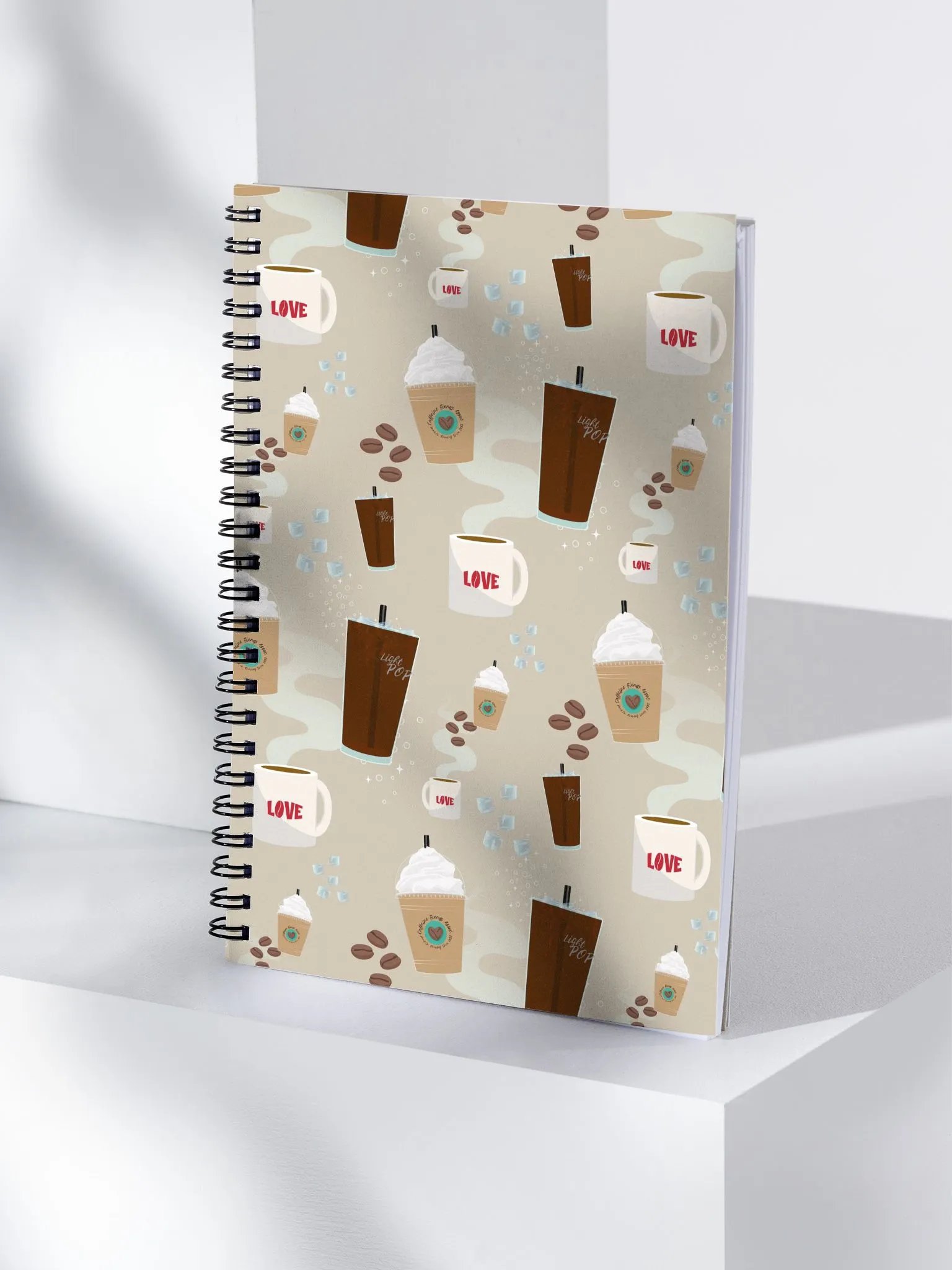 Caffeine Fiends Assoc Spiral Notebook with Dotted Lines product image (2)