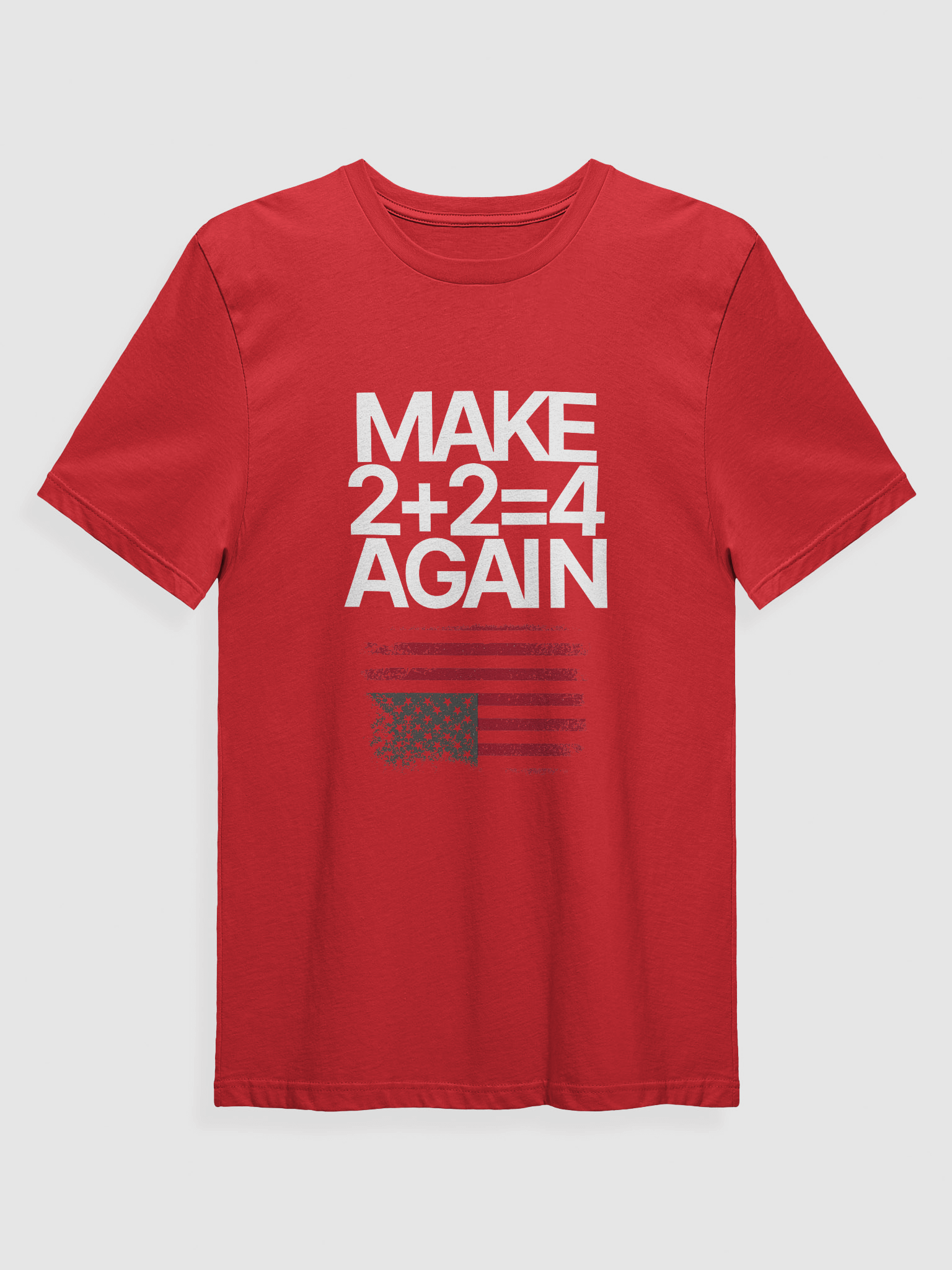 Make 2 + 2 = 4 Again Tee | Red product image (1)