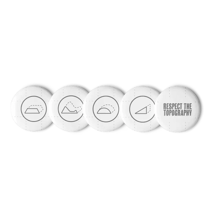 Respect the Topography - Pins product image (1)