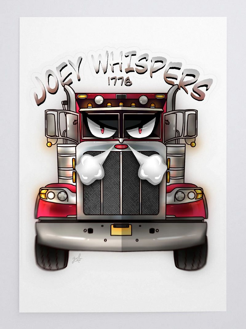Joey Whispers 1776 LOGO Sticker (LARGE)