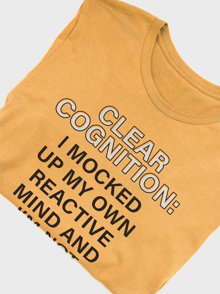 Clear Cognition Supersoft Tshirt in Goldenrod product image (5)