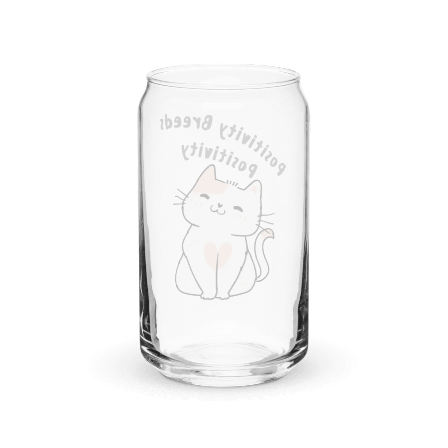 Smiling Cat Positivity Glass product image (38)