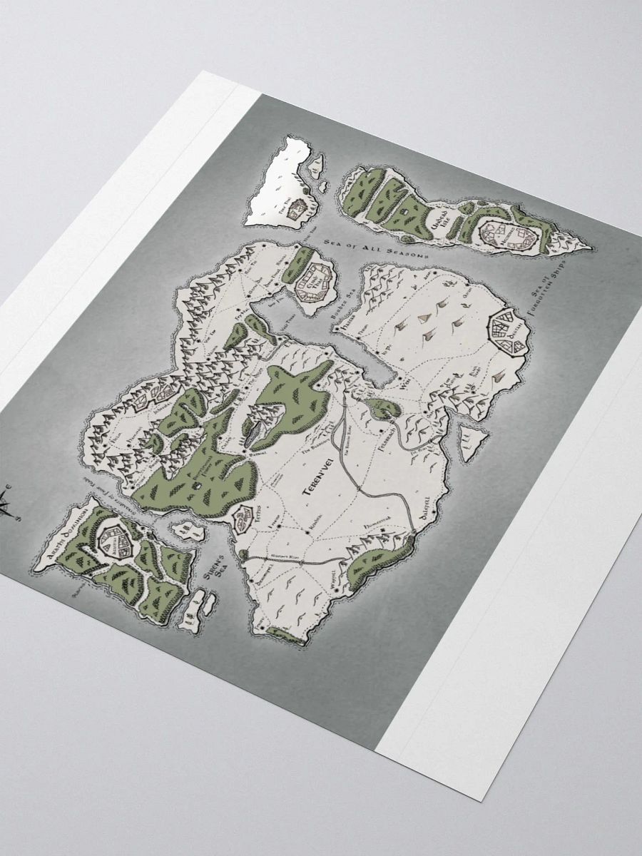 Map of Teren'vei Sticker product image (9)