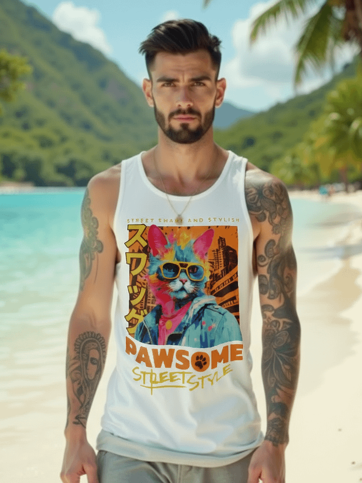 Pawsome Street Style | Cotton Heritage Premium Tank Top product image (1)