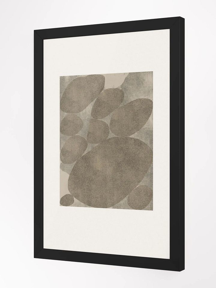 Earthy Elegance Framed Oval Poster | Timeless Minimalist Design with Natural Tones product image (2)