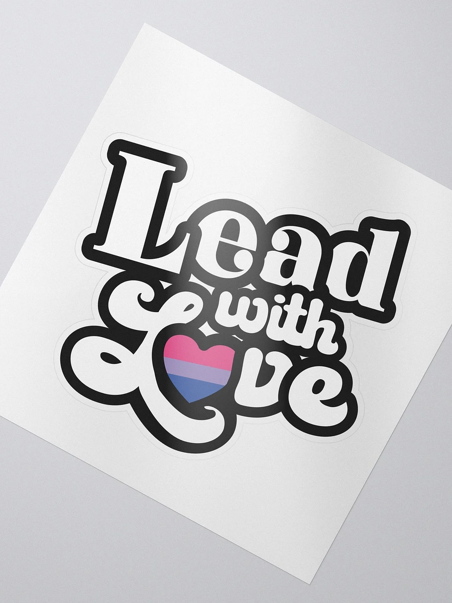 Lead With Love Sticker: Bisexual product image (2)