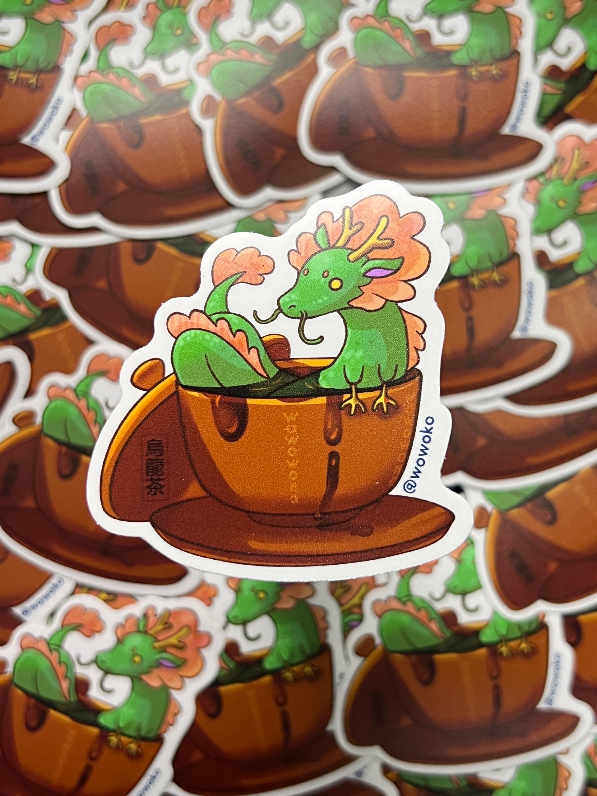 Zodiac Drink - Oolong Tea Dragon - Sticker product image (1)