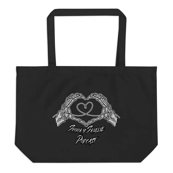 Spooky Skullie Podcast Heart Hands Tote product image (1)