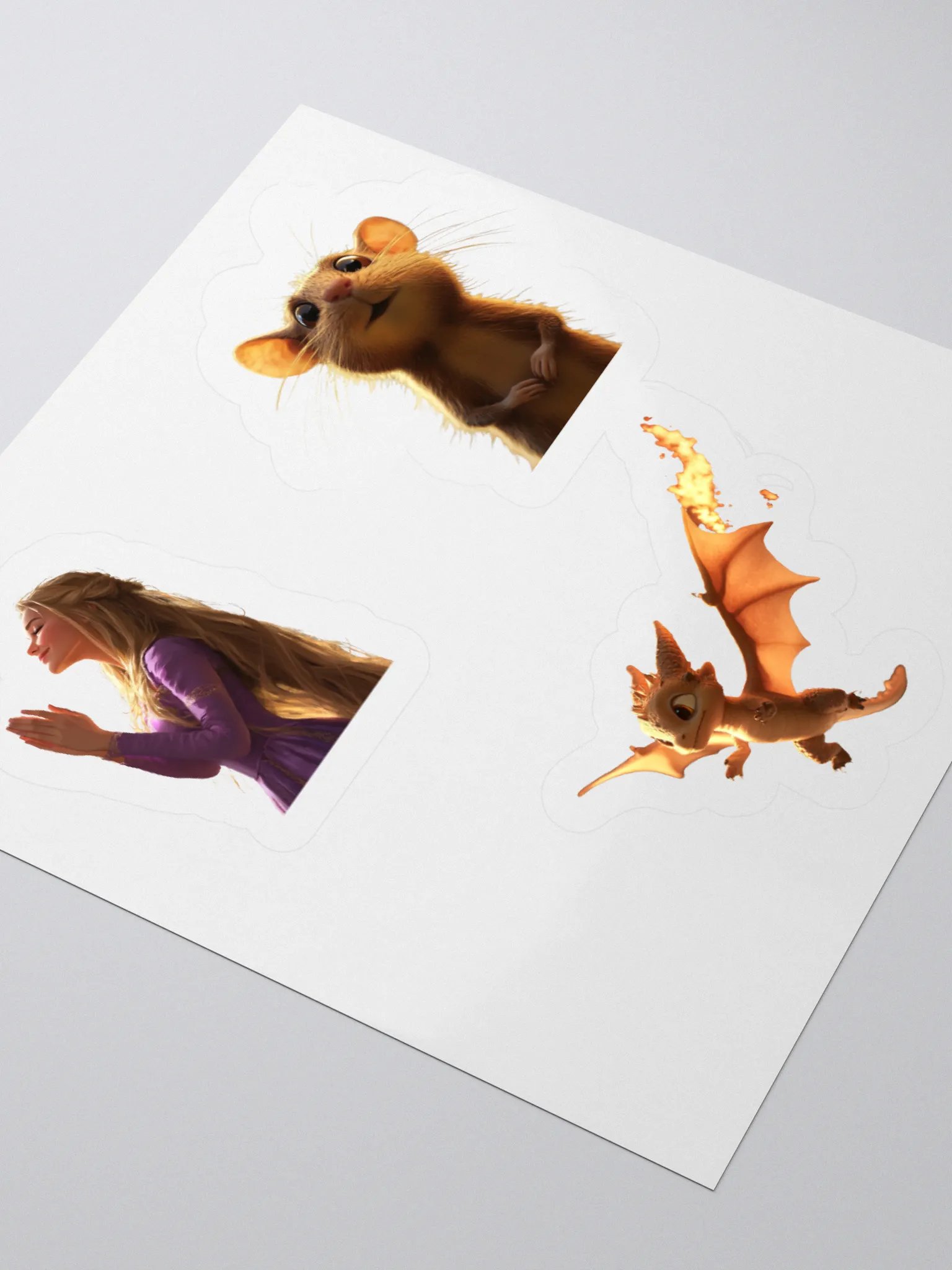 Rats and Royals Princess and Pansie Kiss Cut Stickers Set product image (8)