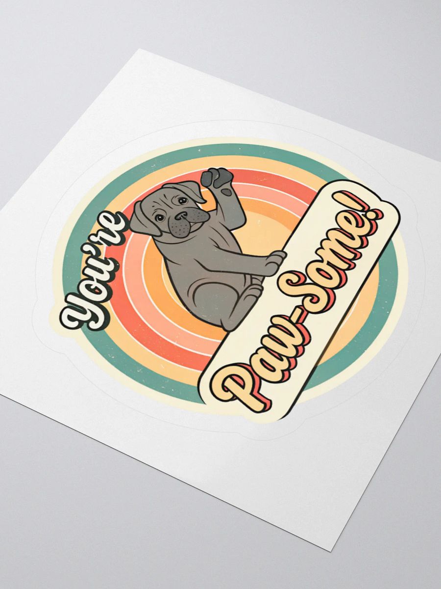 Pawsitively Groovy Dog Sticker product image (9)