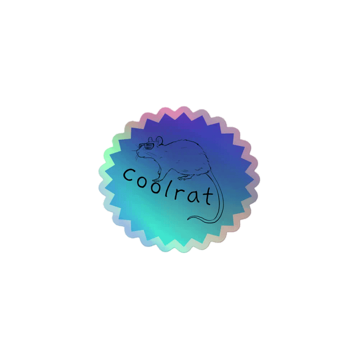 Coolrat holographic stickers product image (1)