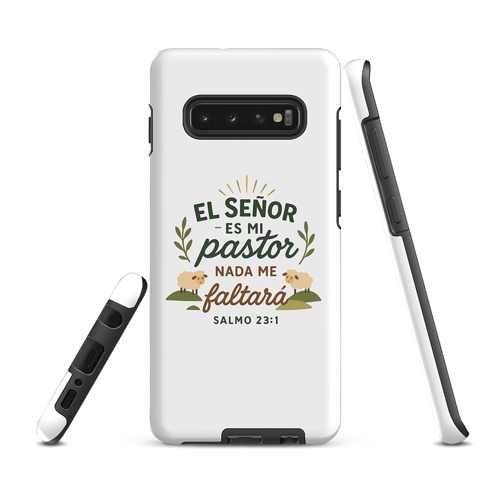 Tough Samsung® Case – “El Señor es mi Pastor” – Spanish Bible Verse product image (1)