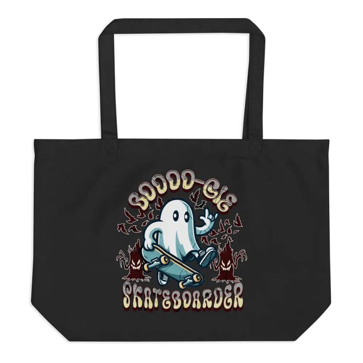 Boooo-gie Skateboarder Spooky Skater Ghost Tote Bag product image (1)
