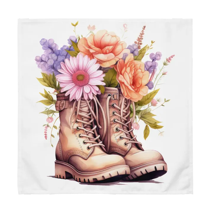 Floral Rugged Boots with Bouquet Napkins (4) product image (1)