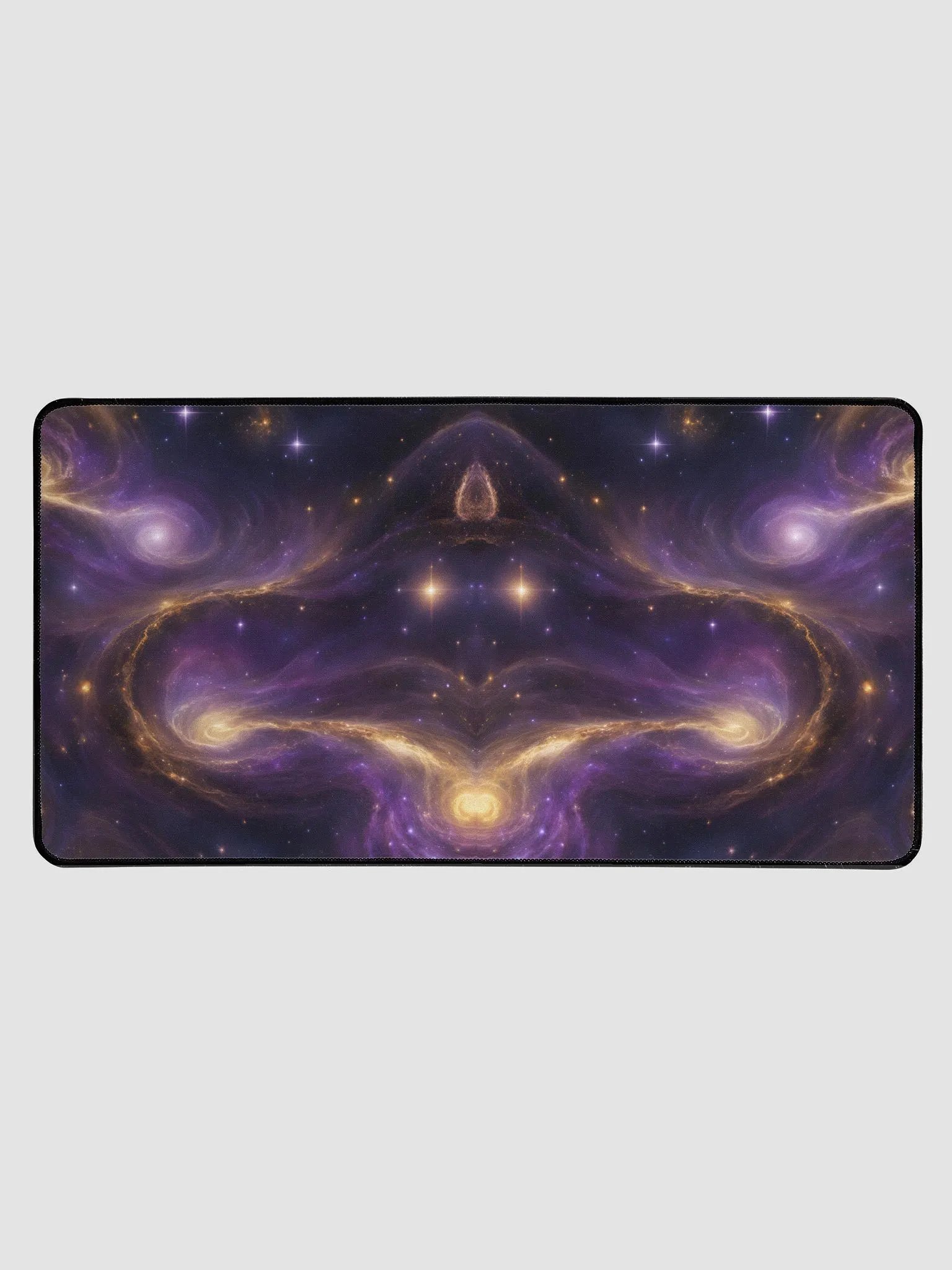 Beautiful Purple & Gold Galaxy Swirls Deskmat product image (1)