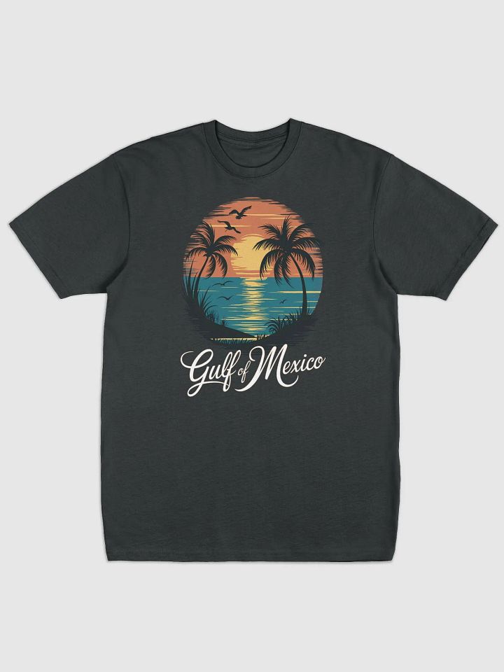 Vintage Gulf of Mexico Sunset T-Shirt – Tropical Beach Palm Tree Graphic product image (5)