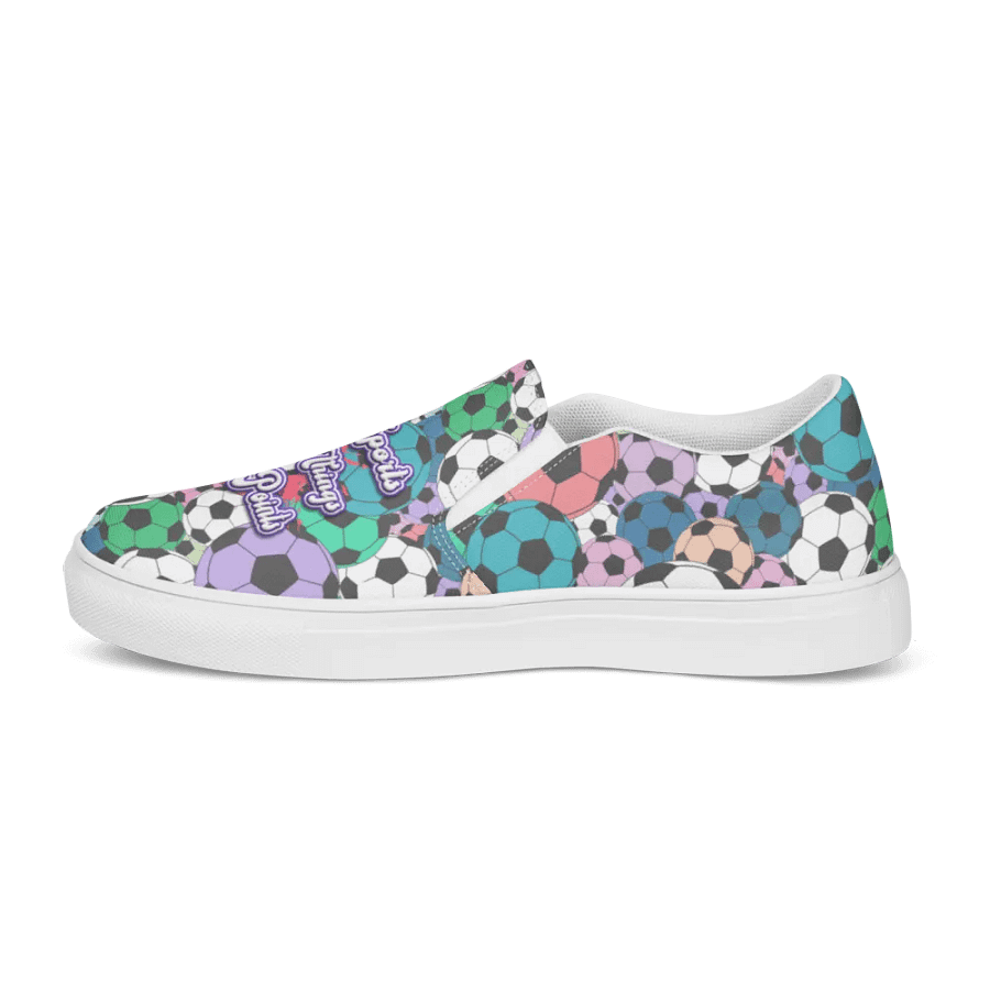 Yay Sports Soccer Football All Over Print Slip On Shoes product image (10)