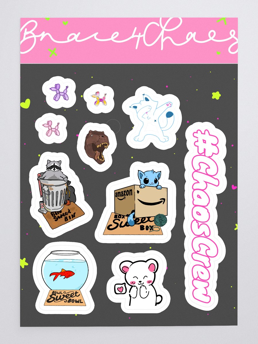 NEW! Brace4chaos Sticker Sheet product image (3)