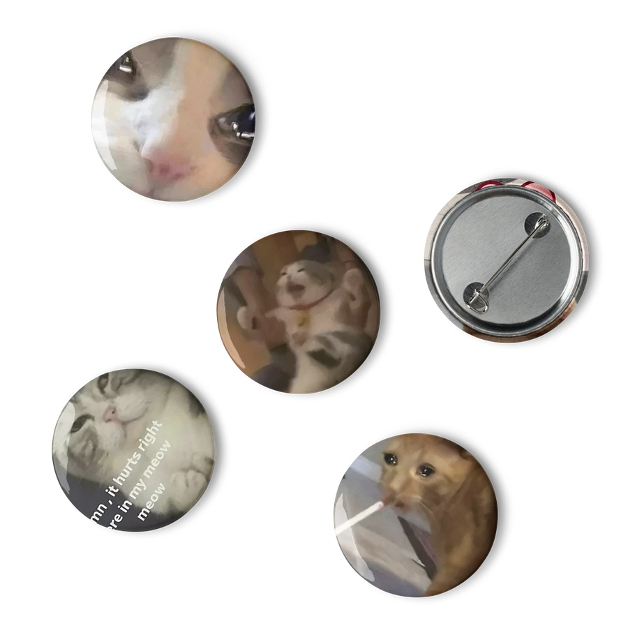 Set of Pin Buttons: Meme Cats 33 product image (6)