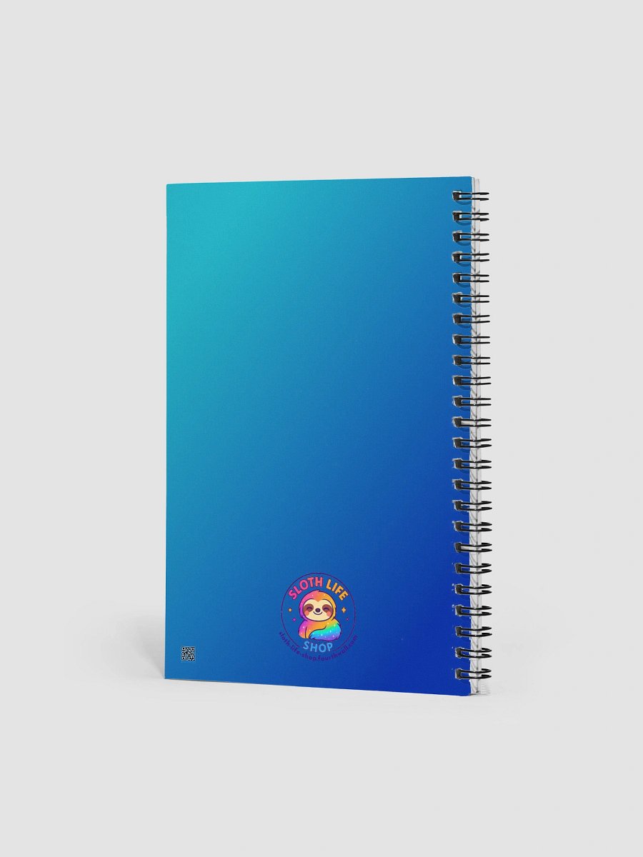 Snackin’ Slow, Livin’ Fast – Funny French Fry Sloth Notebook | Sloths Having Snacks Collection product image (2)