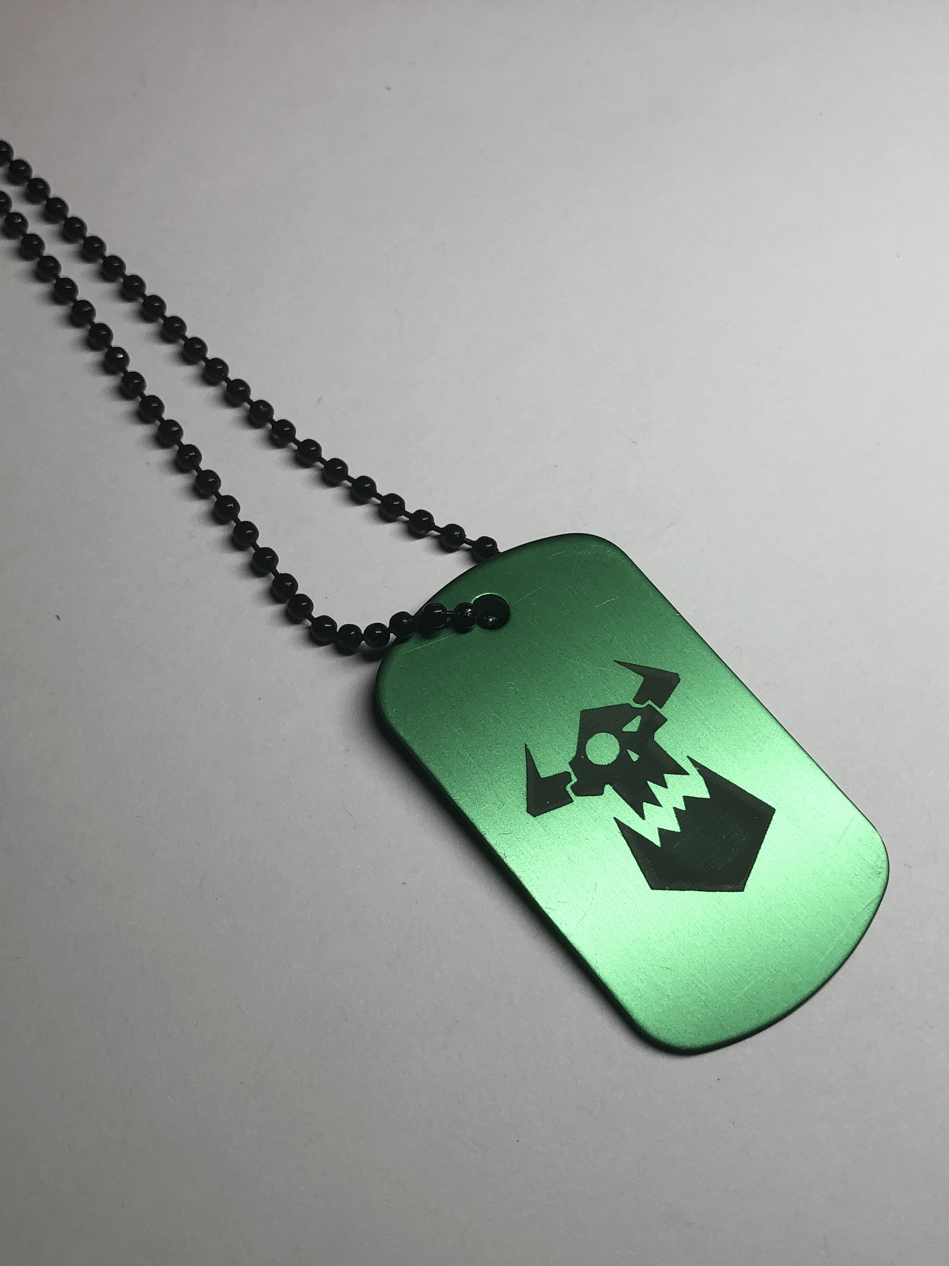 THE WAAAGH - Engraved Dog Tag Pendant Necklace product image (4)