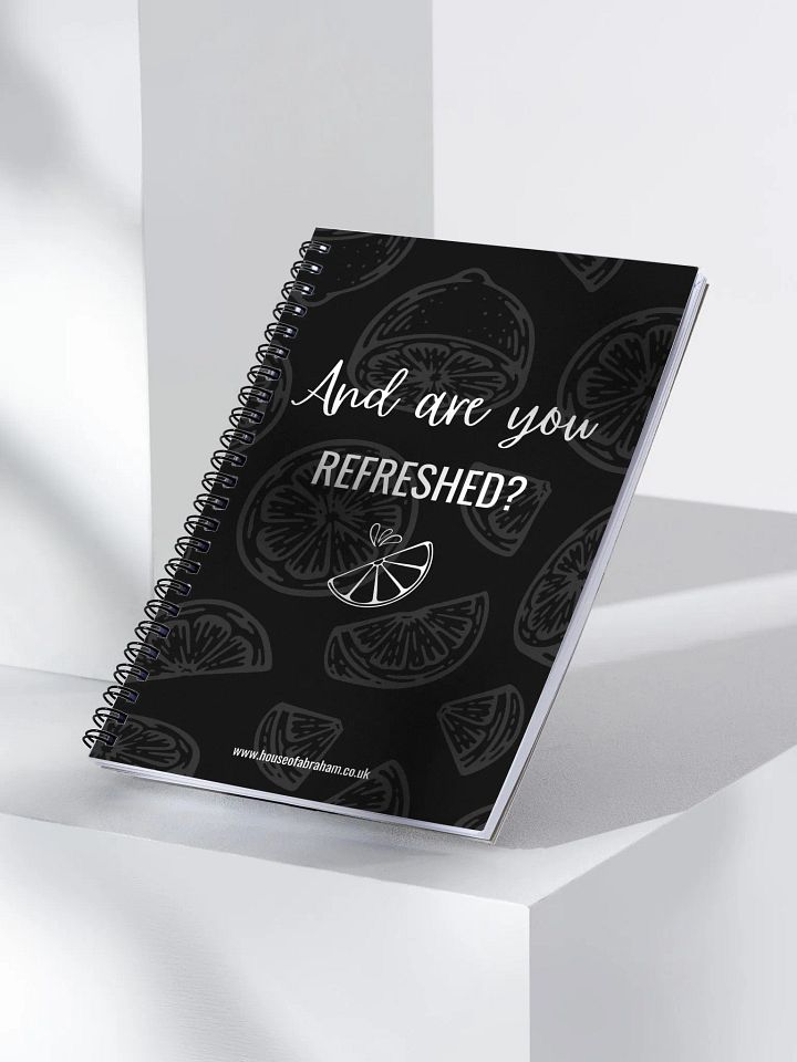 And Are You Refreshed? - Black Notebook product image (1)