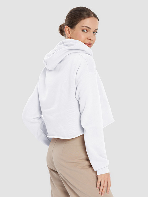 Photo showing Bella+Canvas Fleece Crop Hoodie