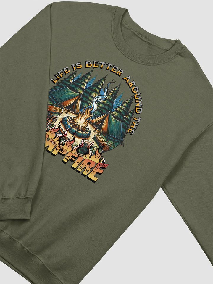 Life Is Better Around The Campfire Vibes Crewneck Sweatshirt product image (12)