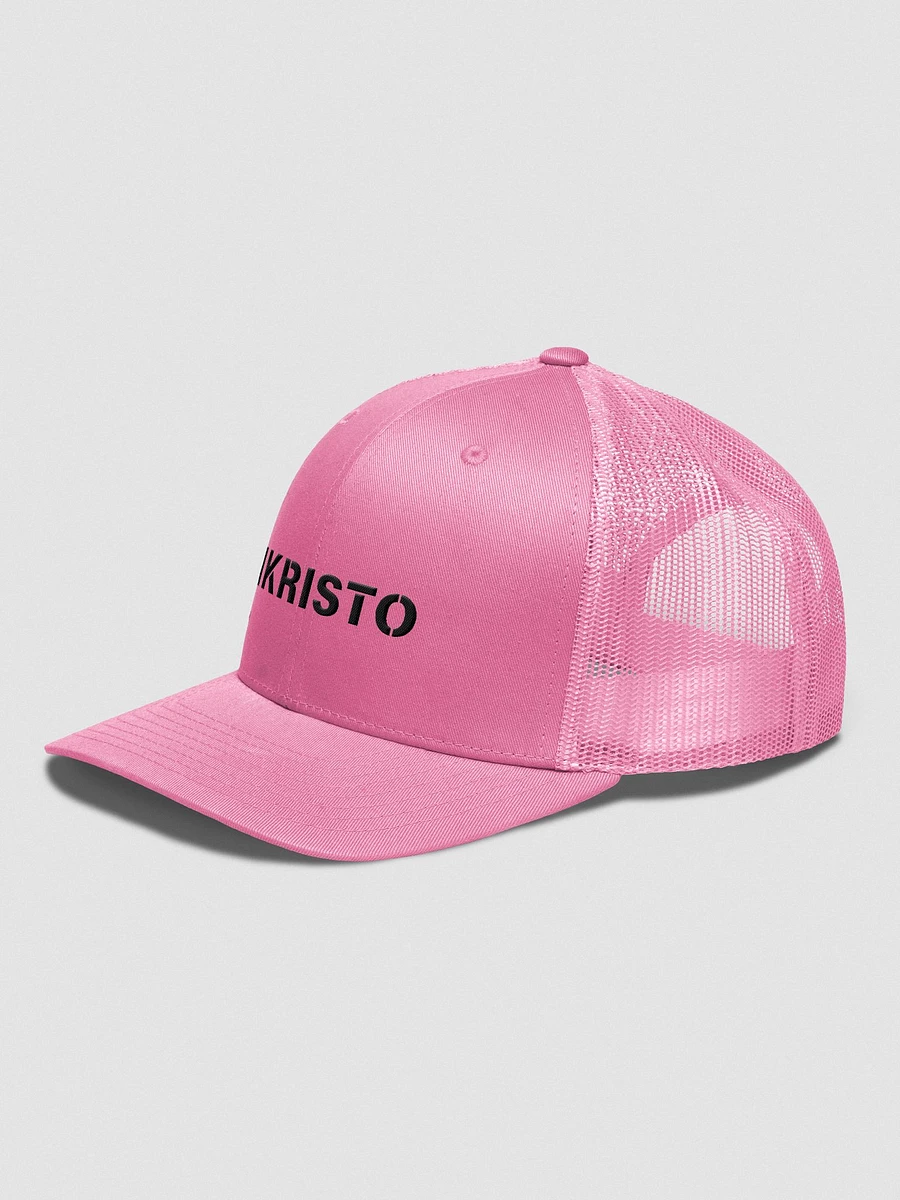 Mkristo retro trucker hat pink & white product image (4)