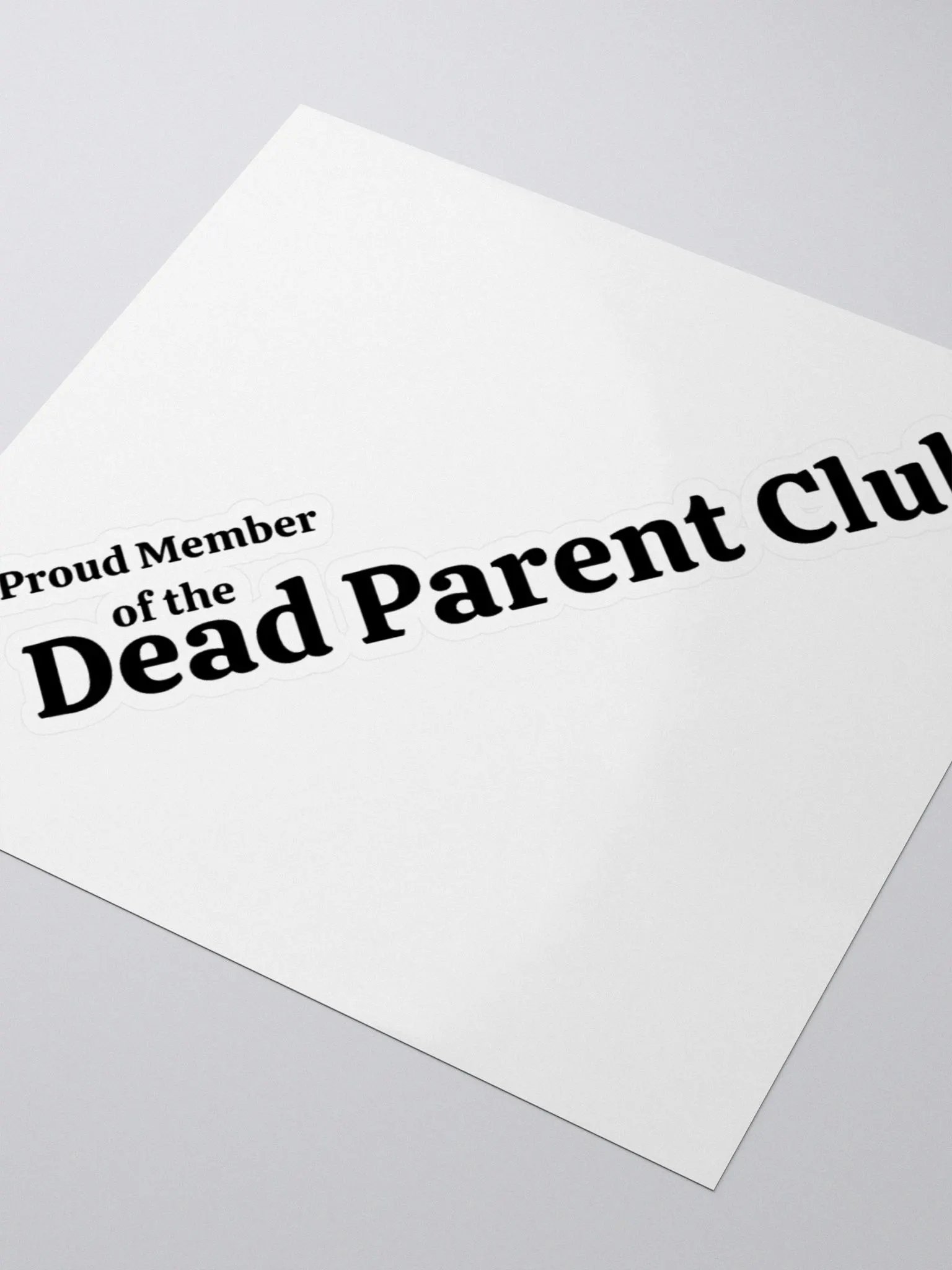 Dead Parent Club Sticker product image (3)