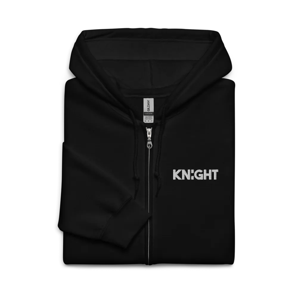 KNIGHT embroidered Zip-up Hoodie product image (3)