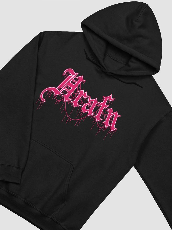 Hrafn Gothic Hot Pink Logo Hoodie product image (2)